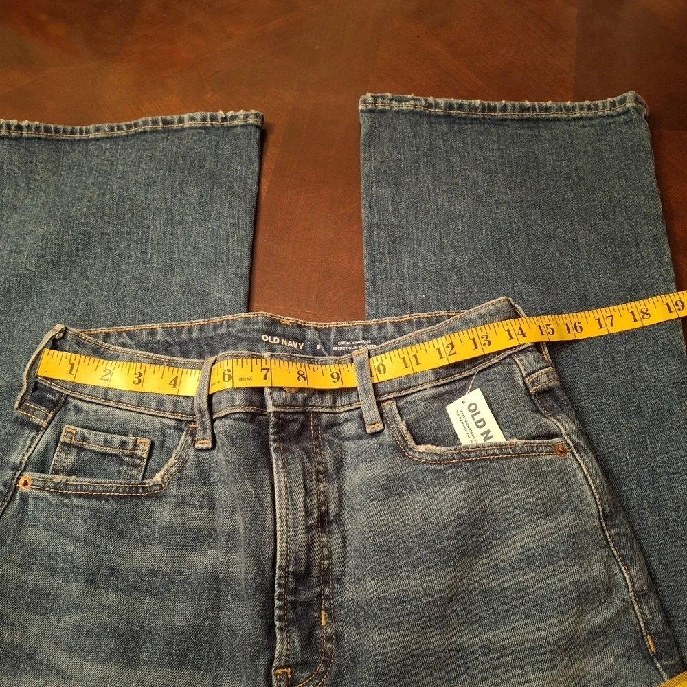 Old Navy Flare Blue Denim Jeans Women Size 8